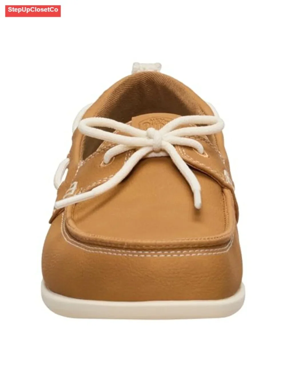 Women's Boat Shoe Slip-On with Stretch Lace, Lightweight Flexible Sole